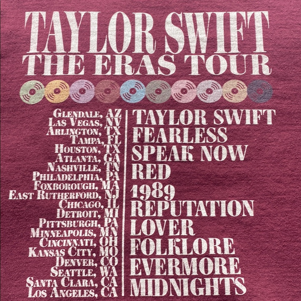 SOLD Taylor Swift The Eras Tour Hoodie Sweater Pullover - Picture 15 of 16